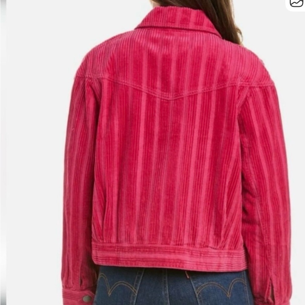 Cabi women’s Pink Cheeky Topper Corduroy Jacket spring summer coastal Sz XS - Picture 2 of 8